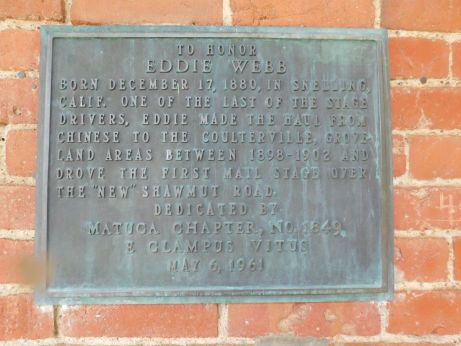 [Picture of Eddie Webb Commemorative Plaque]